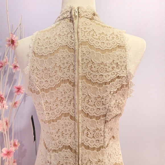 TRIXXI White Lace With Tulle Hem Dress - Picture 5 of 10